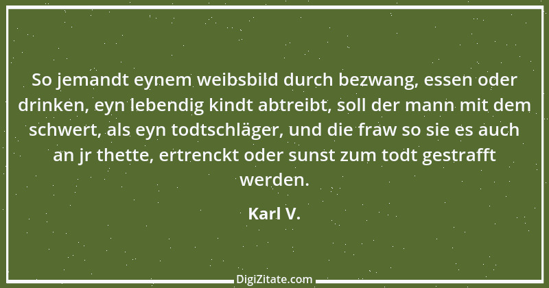 Zitat von Karl V. 10