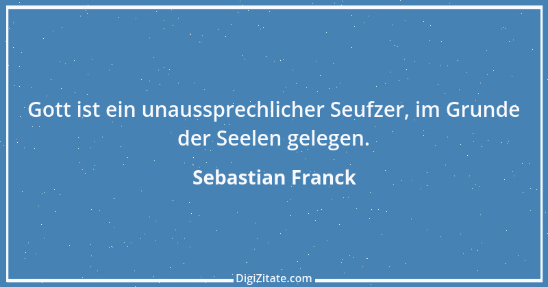 Zitat von Sebastian Franck 2