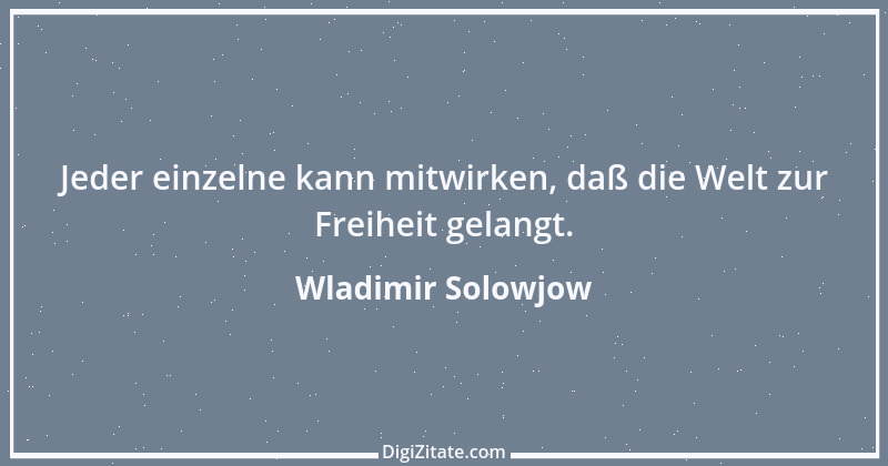 Zitat von Wladimir Solowjow 1