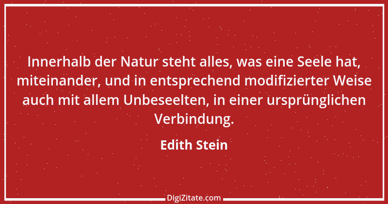 Zitat von Edith Stein 10