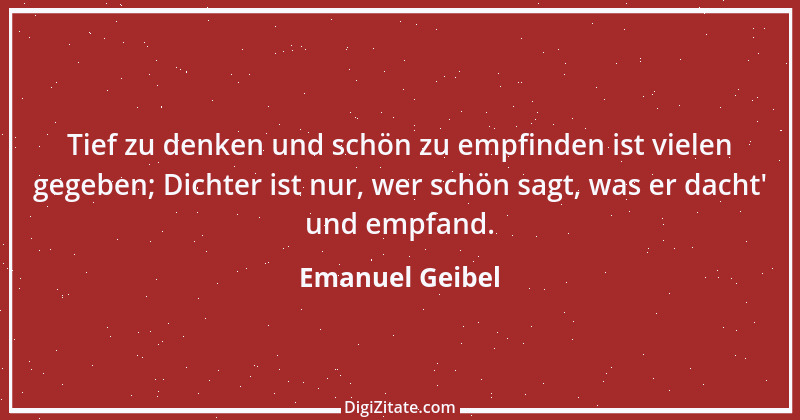 Zitat von Emanuel Geibel 204