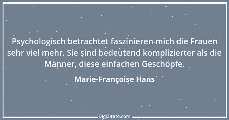 Zitat von Marie-Françoise Hans 2