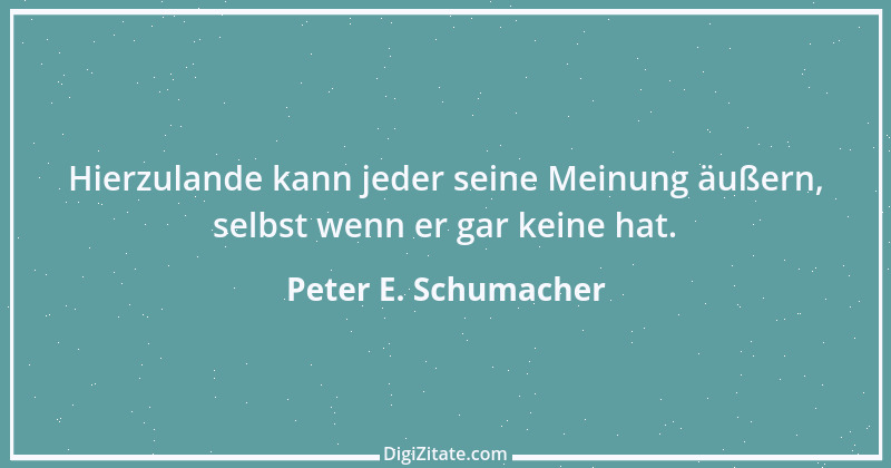 Zitat von Peter E. Schumacher 652