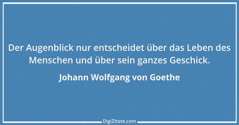 Zitat von Johann Wolfgang von Goethe 848