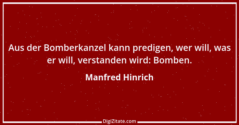 Zitat von Manfred Hinrich 2022