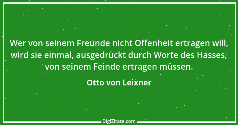 Zitat von Otto von Leixner 147