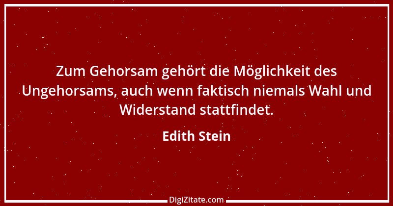 Zitat von Edith Stein 12