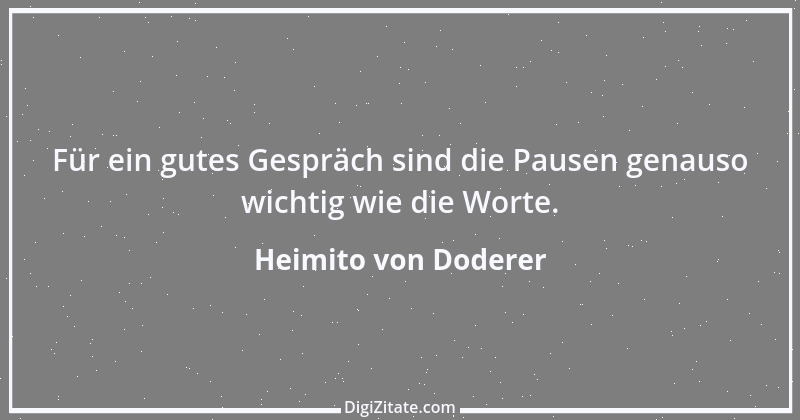 Zitat von Heimito von Doderer 18