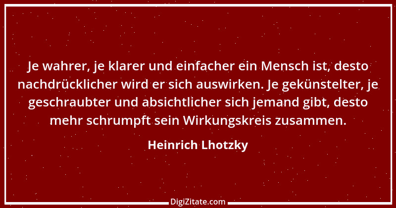 Zitat von Heinrich Lhotzky 14