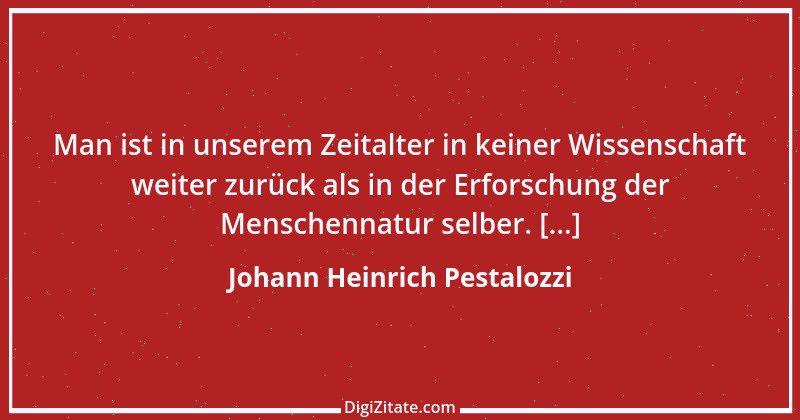 Zitat von Johann Heinrich Pestalozzi 320