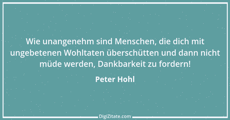 Zitat von Peter Hohl 232