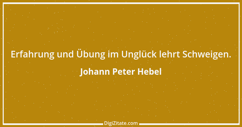 Zitat von Johann Peter Hebel 61