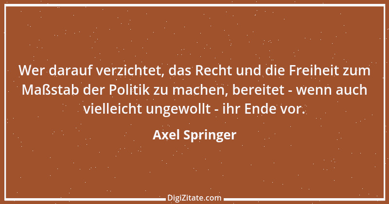 Zitat von Axel Springer 19