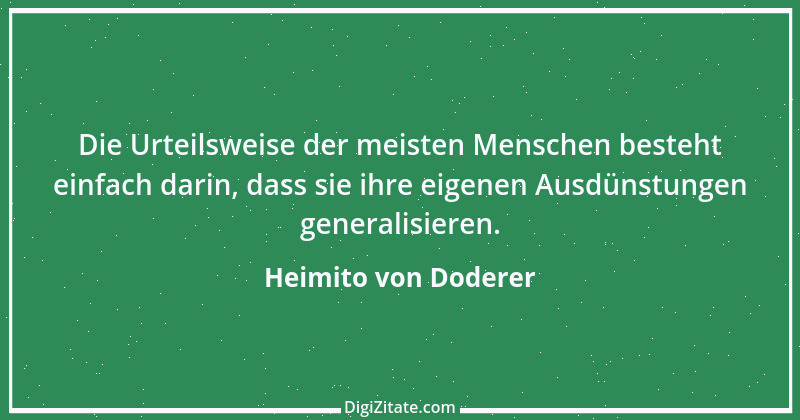 Zitat von Heimito von Doderer 20