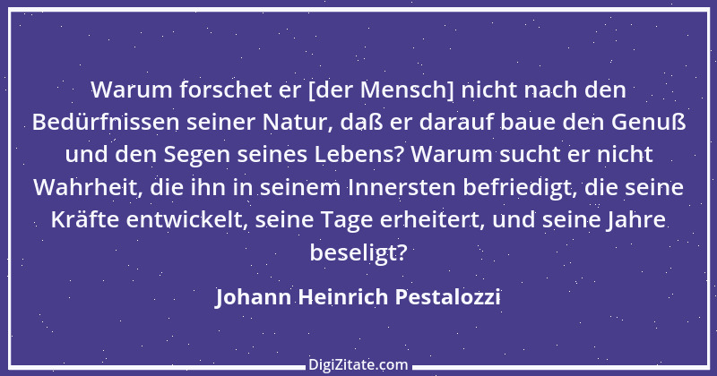 Zitat von Johann Heinrich Pestalozzi 322