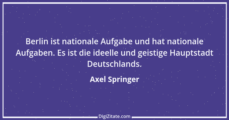 Zitat von Axel Springer 20