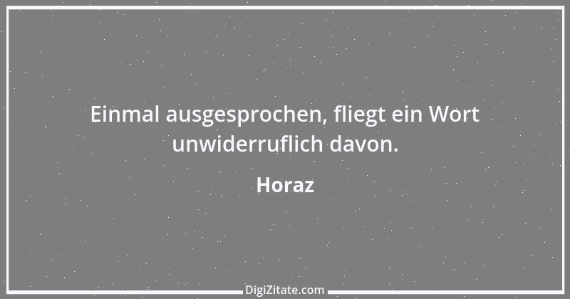 Zitat von Horaz 258