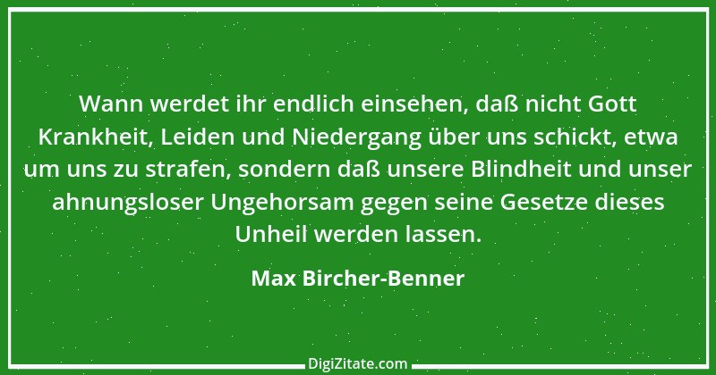 Zitat von Max Bircher-Benner 2