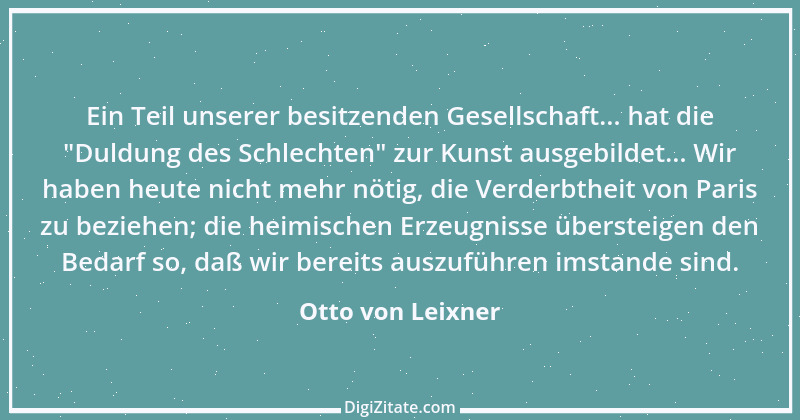 Zitat von Otto von Leixner 151