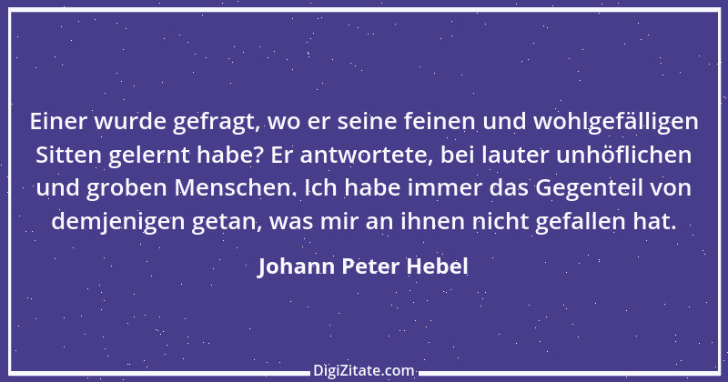 Zitat von Johann Peter Hebel 64