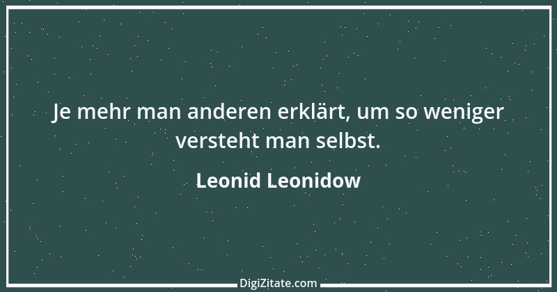 Zitat von Leonid Leonidow 9