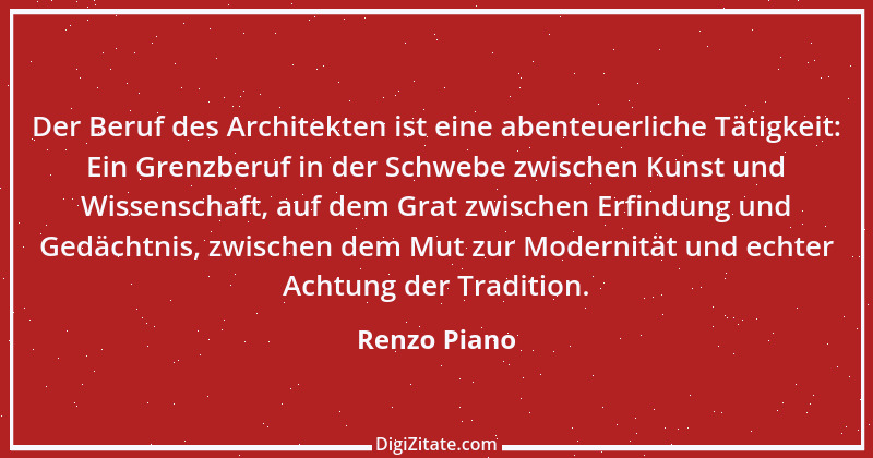 Zitat von Renzo Piano 4