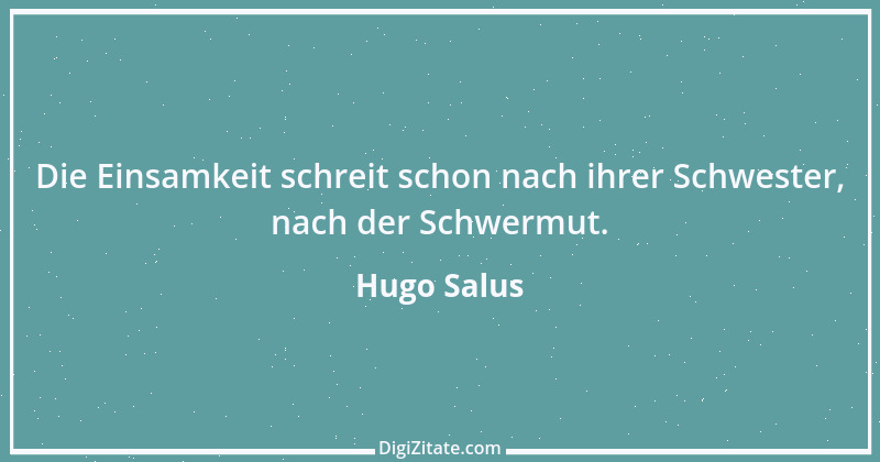 Zitat von Hugo Salus 1