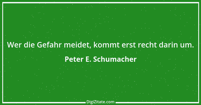 Zitat von Peter E. Schumacher 660