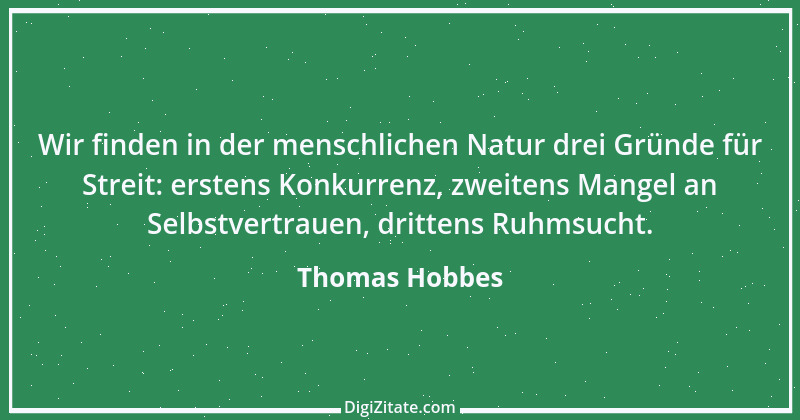 Zitat von Thomas Hobbes 2