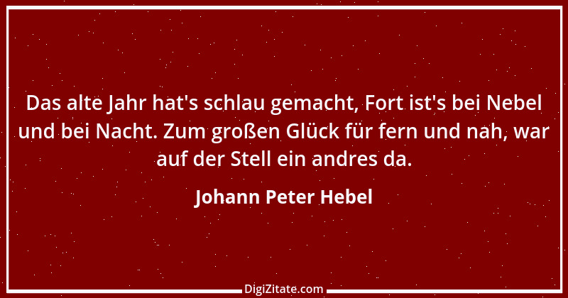 Zitat von Johann Peter Hebel 67