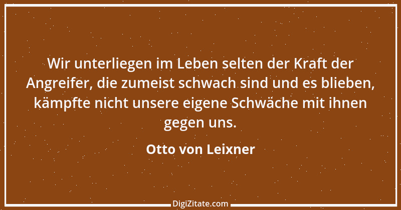 Zitat von Otto von Leixner 155