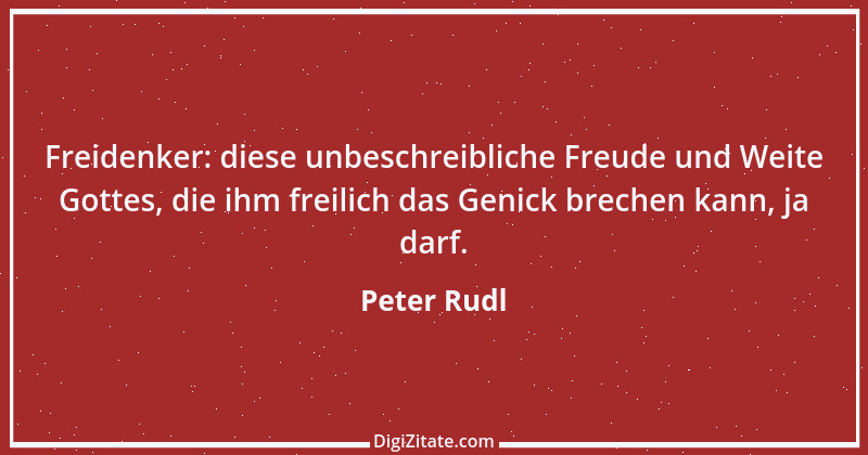 Zitat von Peter Rudl 1130