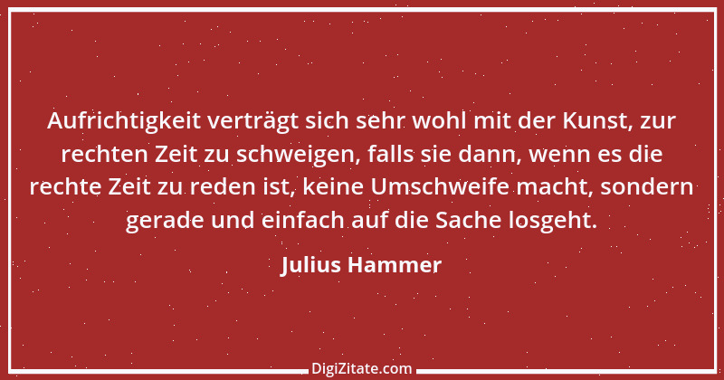 Zitat von Julius Hammer 4