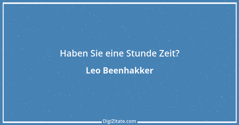 Zitat von Leo Beenhakker 1