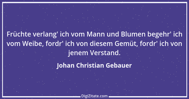 Zitat von Johan Christian Gebauer 2