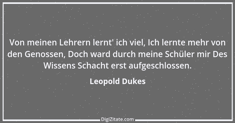 Zitat von Leopold Dukes 1