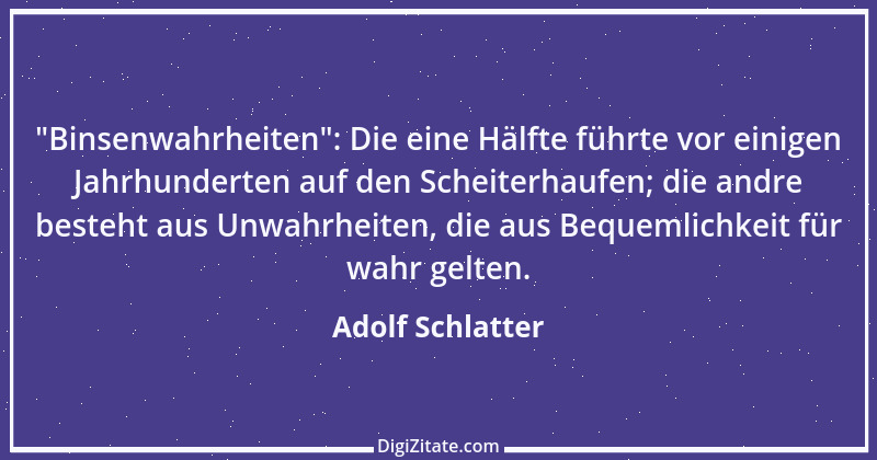 Zitat von Adolf Schlatter 3