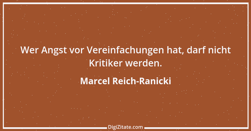 Zitat von Marcel Reich-Ranicki 37