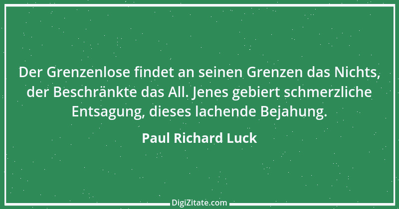 Zitat von Paul Richard Luck 98