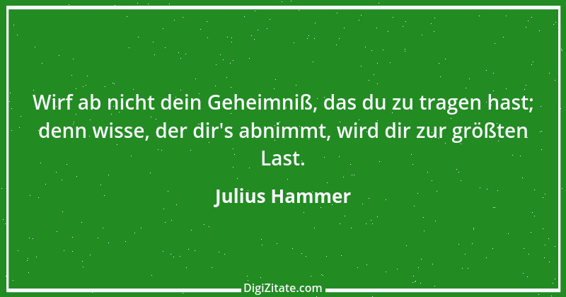 Zitat von Julius Hammer 7