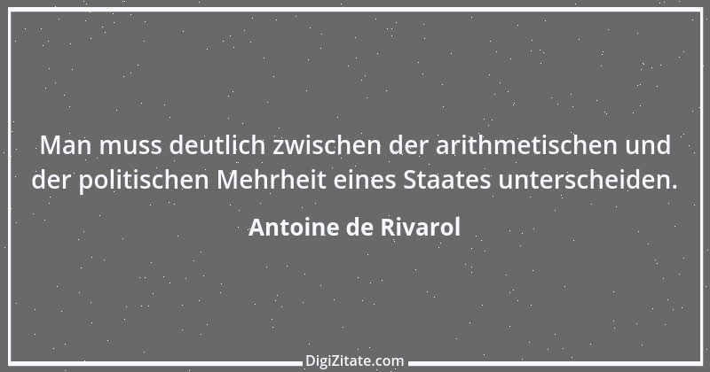 Zitat von Antoine de Rivarol 7