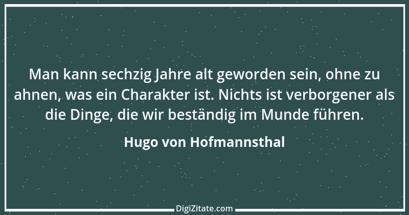 Zitat von Hugo von Hofmannsthal 1