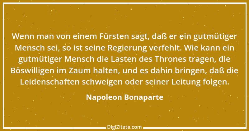 Zitat von Napoleon Bonaparte 212