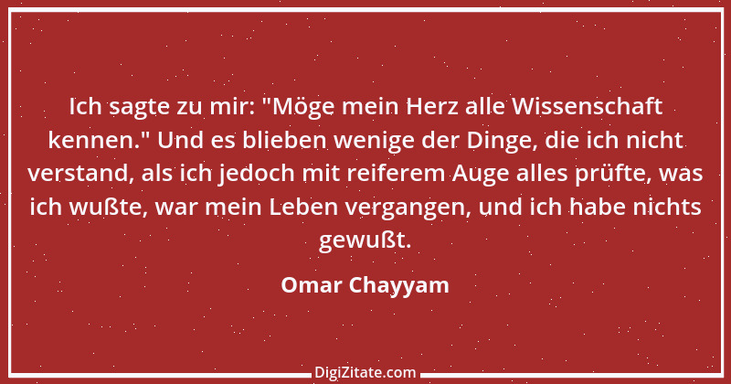 Zitat von Omar Chayyam 5