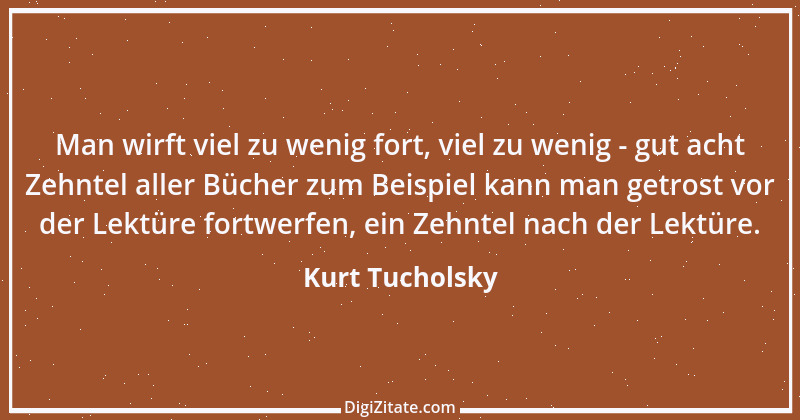 Zitat von Kurt Tucholsky 404