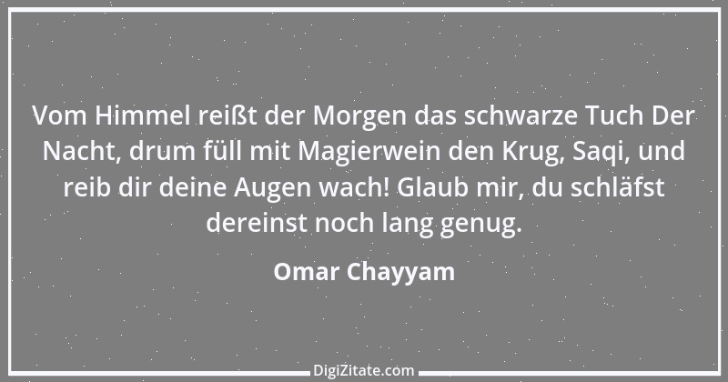 Zitat von Omar Chayyam 6