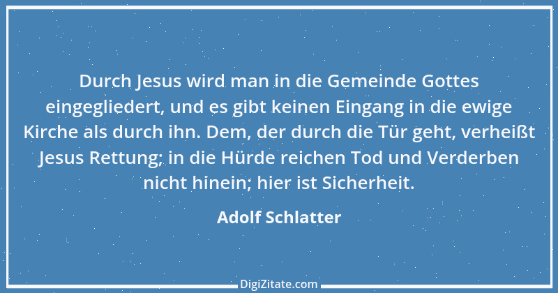 Zitat von Adolf Schlatter 9