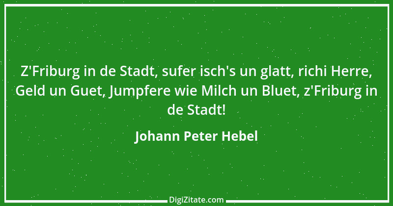 Zitat von Johann Peter Hebel 76