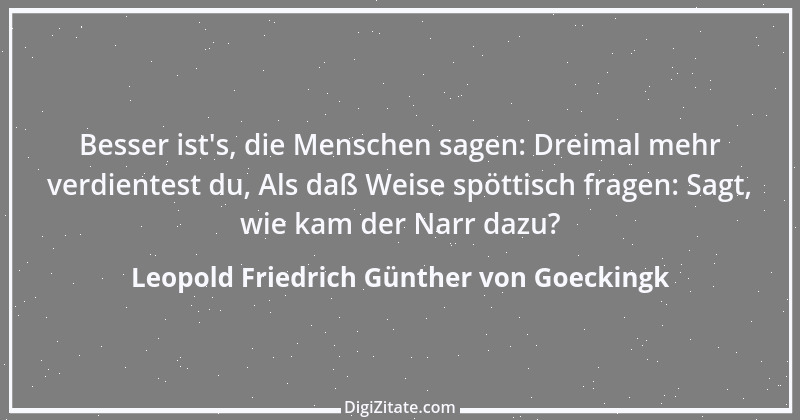 Zitat von Leopold Friedrich Günther von Goeckingk 4