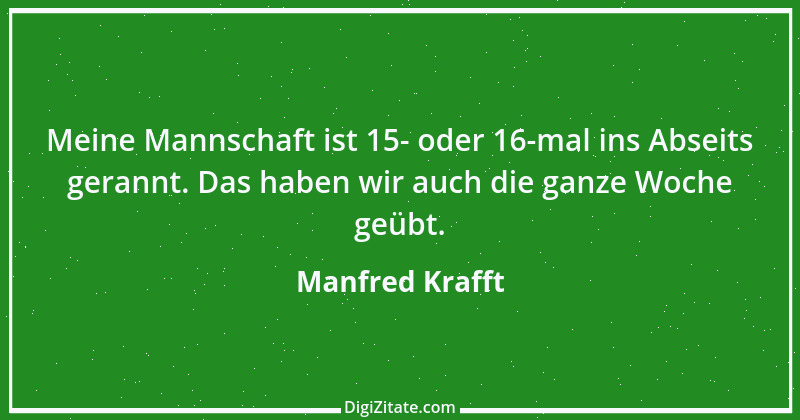 Zitat von Manfred Krafft 1